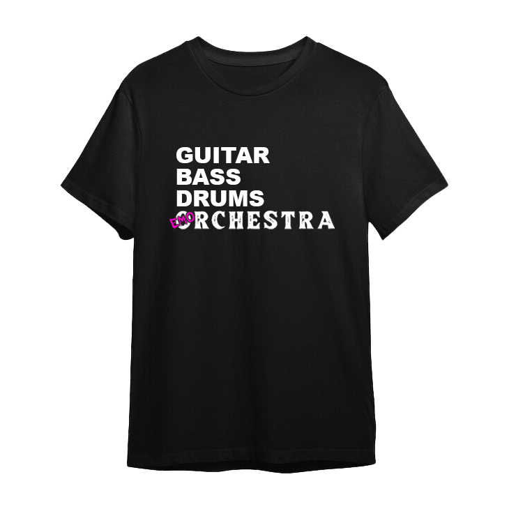 Guitar Bass Drums Orchestra Tee