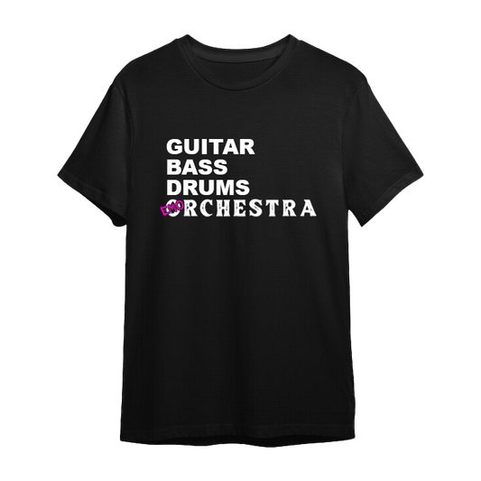 Guitar Bass Drums Orchestra Tee